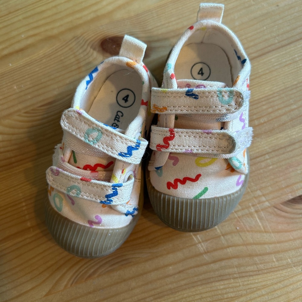Cat & Jack Parker Colorful Sneakers | Size 4